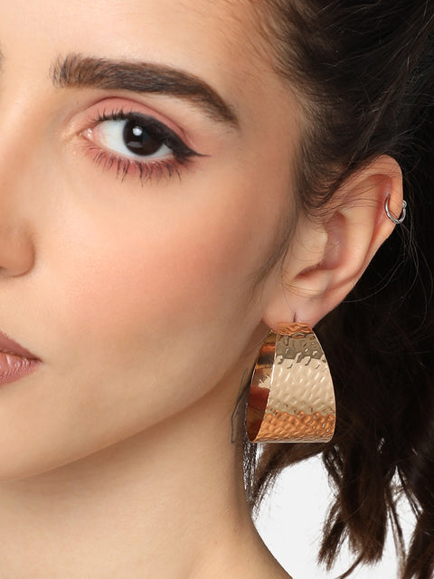 GOLD PLATED CASUAL DESIGNER DROP EARRING FOR WOMEN