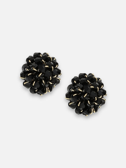 GOLD PLATED PARTY DESIGNER STONE STUD FOR WOMEN