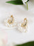 GOLD PLATED PARTY PEARLS DROP EARRING FOR WOMEN