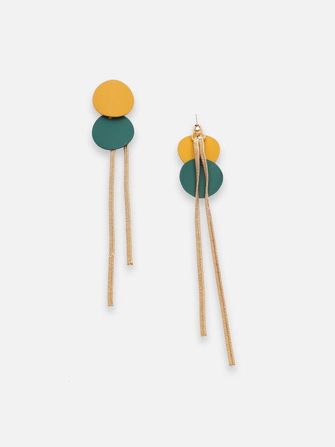 GOLD PLATED PARTY DESIGNER DROP EARRING FOR WOMEN