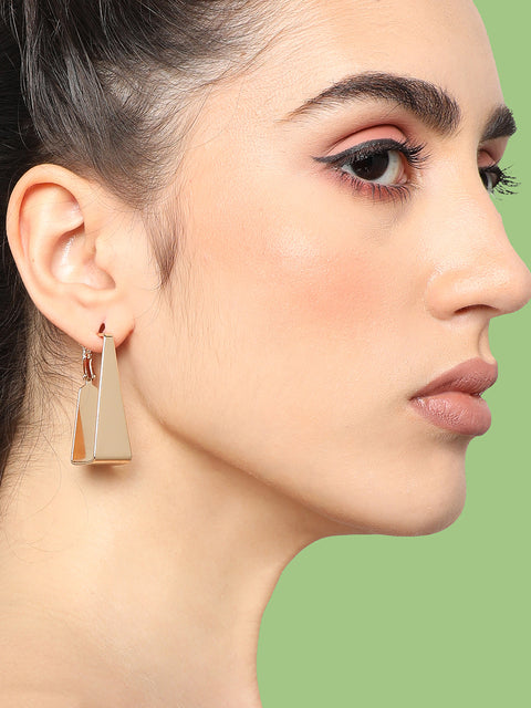 GOLD PLATED PARTY DESIGNER DROP EARRING FOR WOMEN