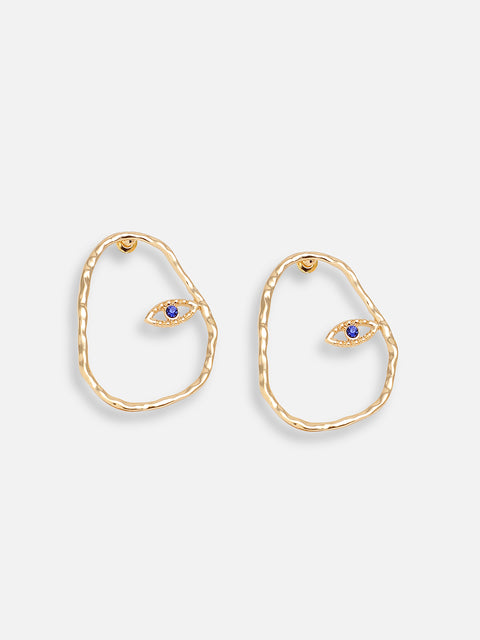 GOLD PLATED PARTY DESIGNER DROP EARRING FOR WOMEN