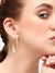 GOLD PLATED PARTY DESIGNER HOOP EARRING FOR WOMEN