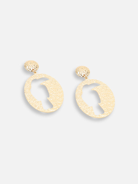 GOLD PLATED PARTY DESIGNER DROP EARRING FOR WOMEN