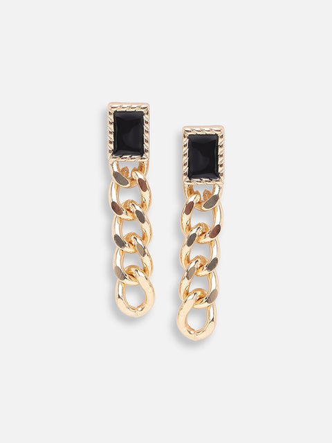 GOLD PLATED PARTY DESIGNER DROP EARRING FOR WOMEN