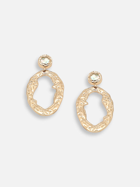 GOLD PLATED PARTY DESIGNER DROP EARRING FOR WOMEN