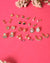 Pack of 24 Gold Plated Designer Stone Pearl Stud