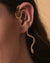 Snake Design Cuff Earrings