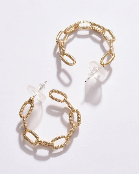 Pack of 2 Silver Plated Designer Hoop Earring