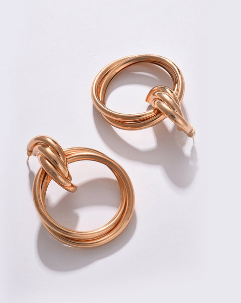 Pack of 2 Gold Plated Designer Drop Earring