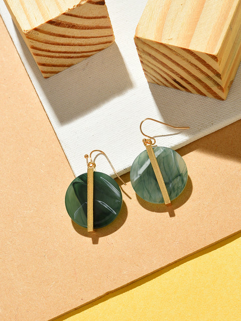 Gold Plated Designer Drop Earrings