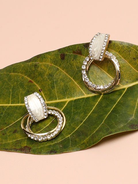 Gold Plated Designer Drop Earring