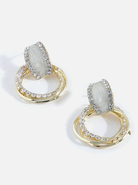 Gold Plated Designer Drop Earring