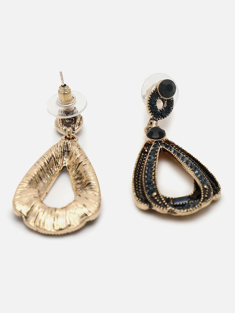 Gold Plated Designer Stone Drop Earring