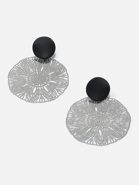 Gold Plated Designer Stone Drop Earring
