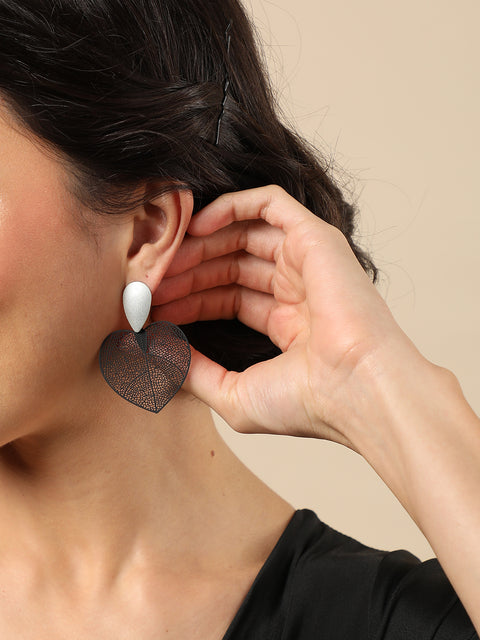 Gold Plated Designer Stone Drop Earring