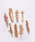 Pack of 8 Gold Plated Designer Stone Pearl Hair Pin