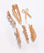 Pack of 6 Gold Plated Pearls Hair Pin