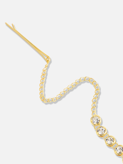 Silver Plated Designer Stone Party Maang Tikka