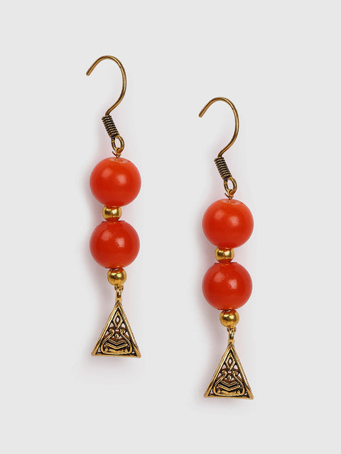 3 Layered Gold-Plated Beaded Loop Jewellery Set