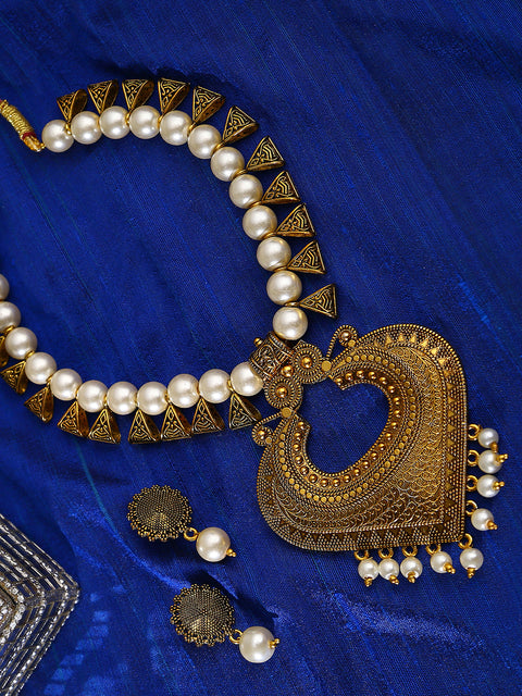 Antique Golden Loop Jewellery Set
