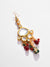 Gold Plated Designer Kundan Necklace, Earrings and Maang Tikka Set
