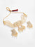 Gold Plated Designer Stone Beaded Necklace and Earring Set
