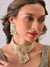 Gold Plated Designer Stone Beaded Necklace and Earring Set