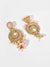 Gold Plated Designer Stone Beaded Necklace, Earrings and Maang Tikka Set