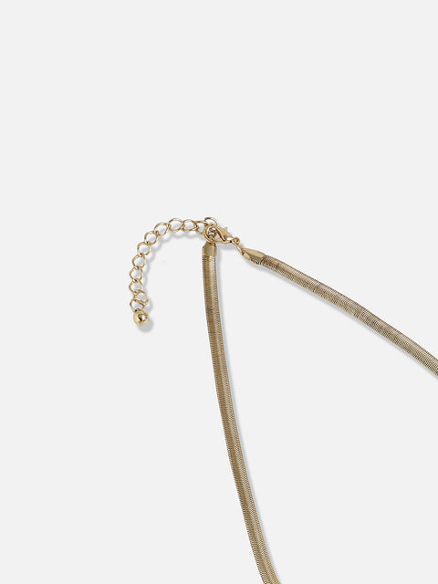 Gold Plated Designer Stone Party Necklace