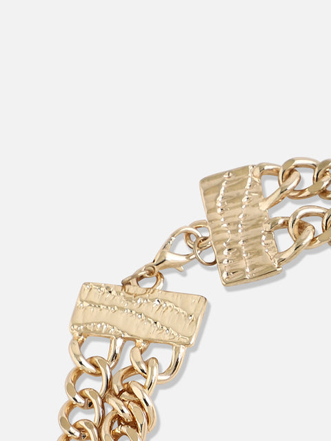 Gold Plated Designer Stone Party Necklace