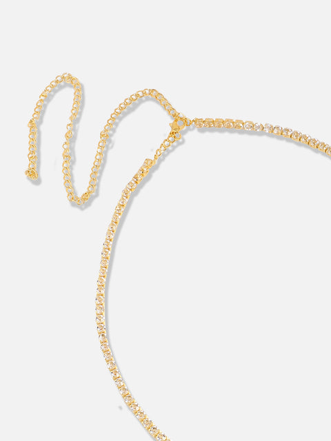 Gold Plated Designer Stone Casual Necklace