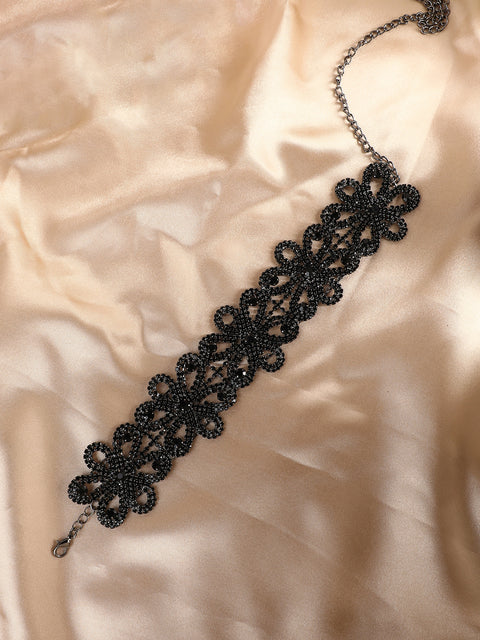 Silver Plated Designer Party Necklace