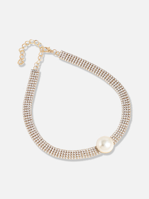 Gold Plated Designer Party Necklace