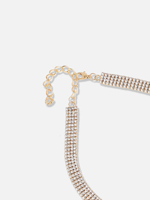 Gold Plated Designer Party Necklace