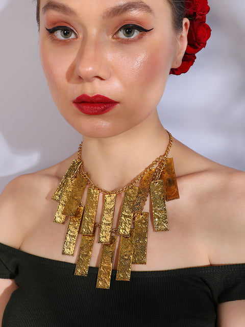 Gold Plated Designer Party Necklace