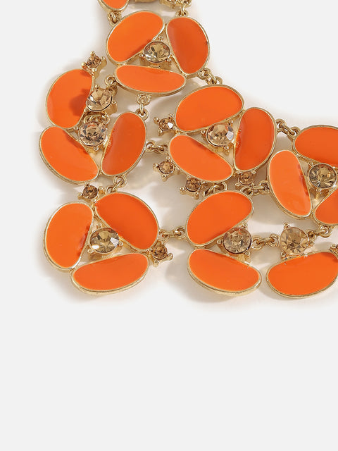 Gold Plated Designer Stone Necklace