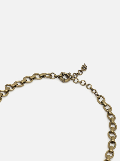 Gold Plated Designer Stone Necklace