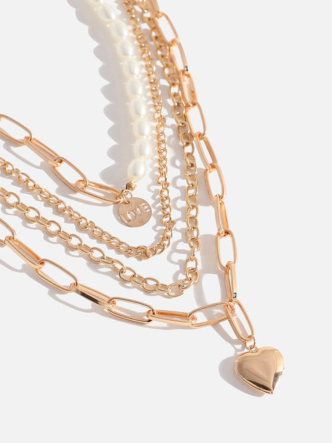 MULTI LAYERED GOLD PLATED NECKLACE