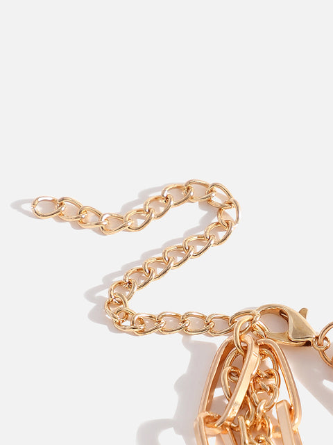 MULTI LAYERED GOLD PLATED NECKLACE