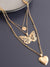 MULTI LAYERED GOLD PLATED NECKLACE