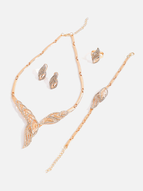 GOLD PLATED DESIGNER JEWELLERY SET