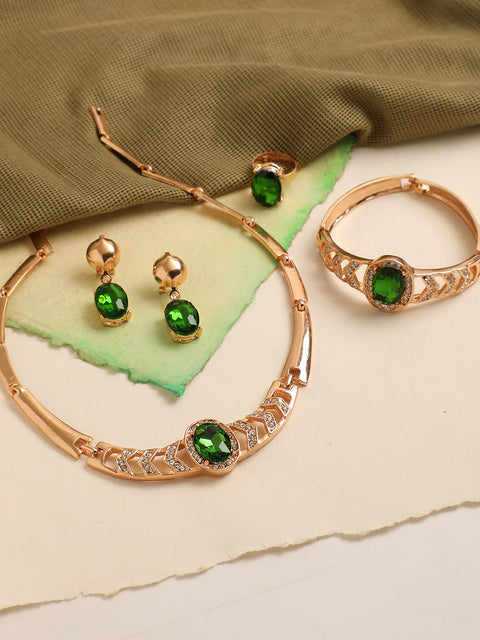 GOLD PLATED DESIGNER JEWELLERY SET