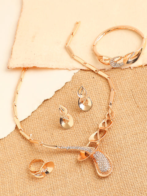 GOLD PLATED DESIGNER JEWELLERY SET
