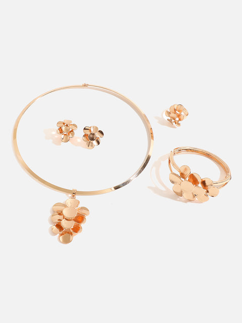 GOLD PLATED DESIGNER JEWELLERY SET