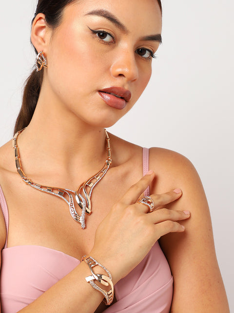 GOLD PLATED DESIGNER JEWELLERY SET