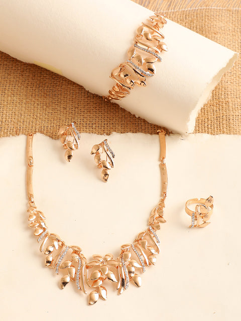 GOLD PLATED DESIGNER JEWELLERY SET