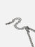 SILVER PLATED PARTY DESIGNER STONE NECKLACE FOR WOMEN