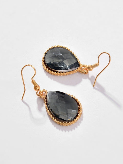 Gold Plated Designer Stone Necklace and Earring Set