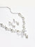 Silver Plated Designer Stone Necklace and Earring Set Jewellery Set
